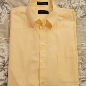 Claiborne Peach 100% Cotton Short Sleeve Button Down Shirt Size 16.5 neck